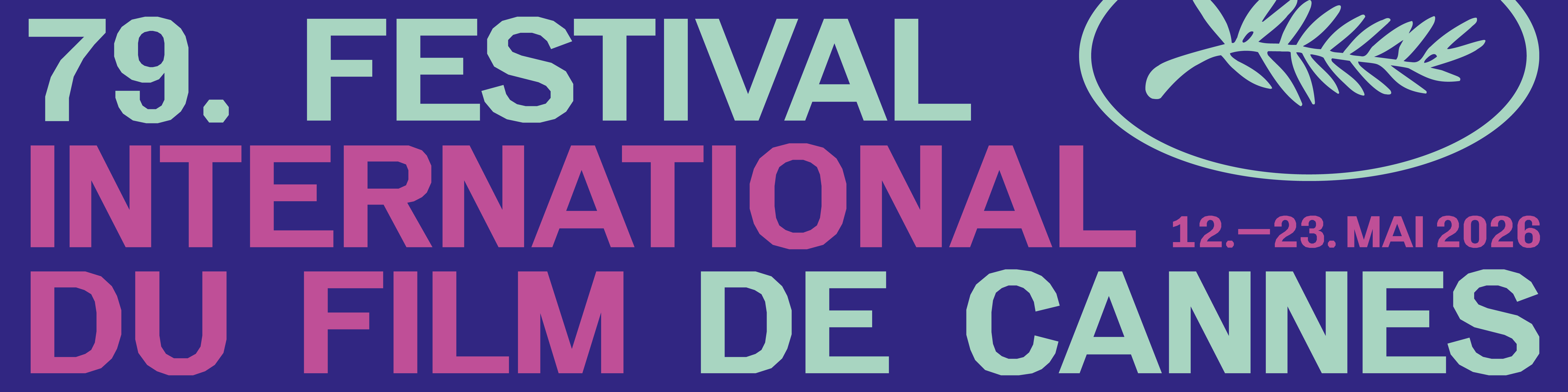 Official 2026 Festival de Cannes visual identity banner